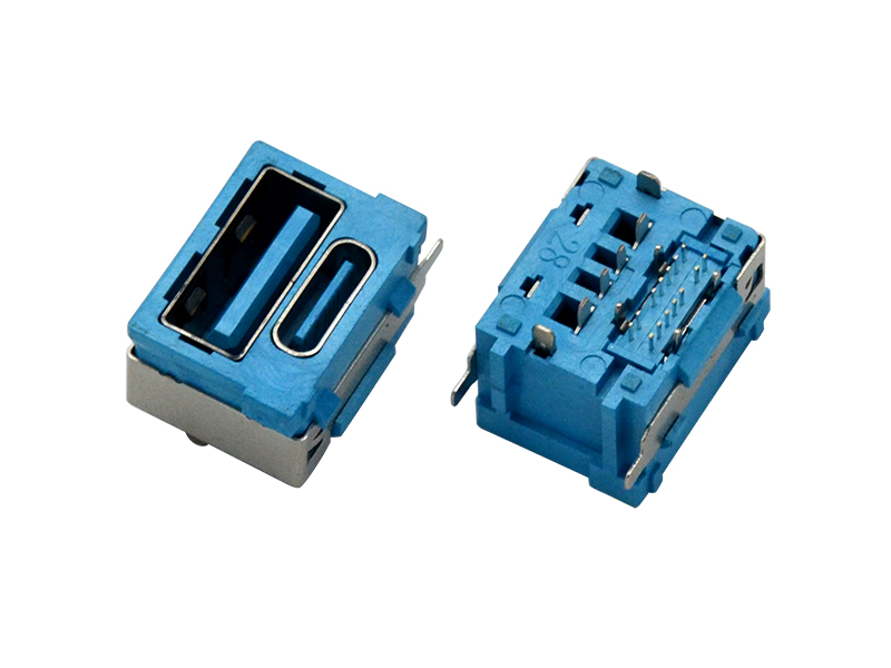 USB+TYPE-C 快充母座-1